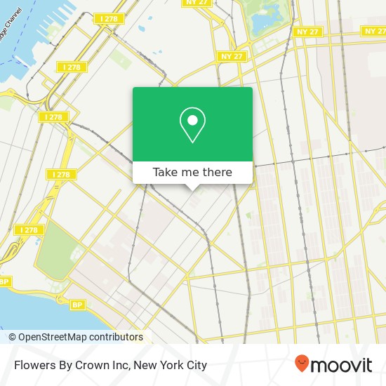 Flowers By Crown Inc map
