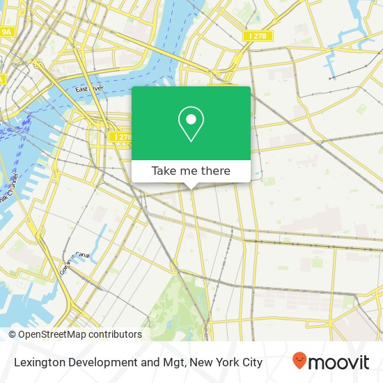Lexington Development and Mgt map