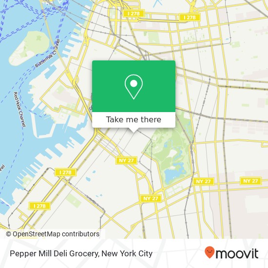 Mapa de Pepper Mill Deli Grocery