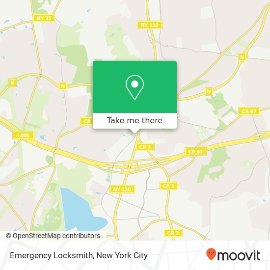 Emergency Locksmith map