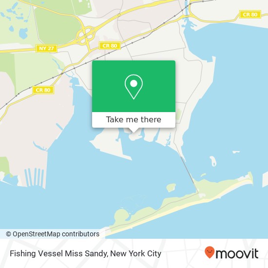 Mapa de Fishing Vessel Miss Sandy