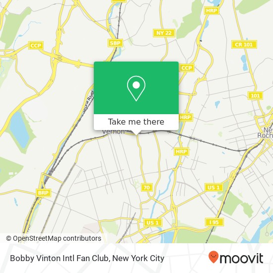 Mapa de Bobby Vinton Intl Fan Club