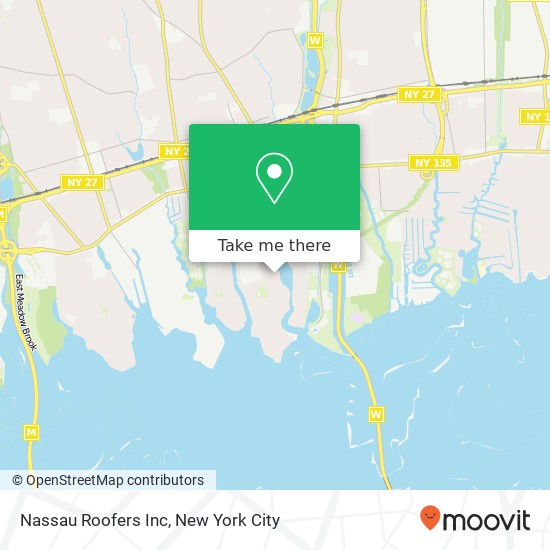 Mapa de Nassau Roofers Inc