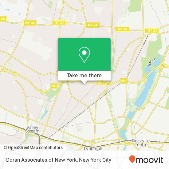 Doran Associates of New York map