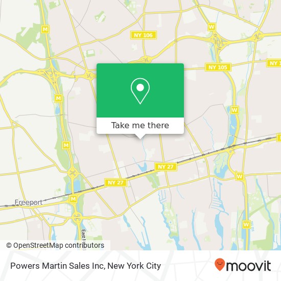 Powers Martin Sales Inc map