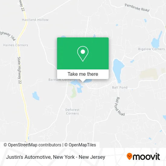 Justin's Automotive map