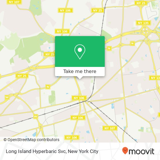 Long Island Hyperbaric Svc map