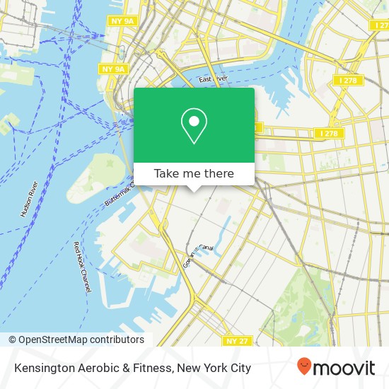 Mapa de Kensington Aerobic & Fitness