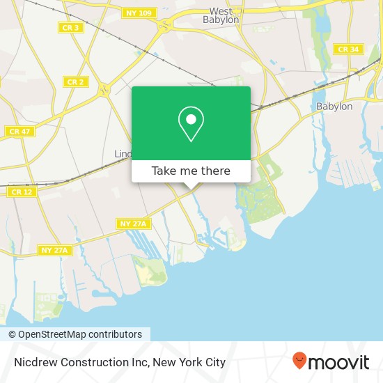 Nicdrew Construction Inc map