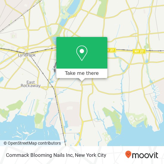 Commack Blooming Nails Inc map