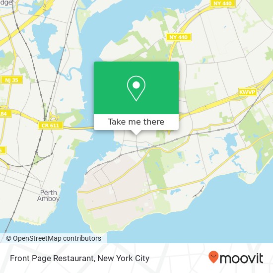 Mapa de Front Page Restaurant