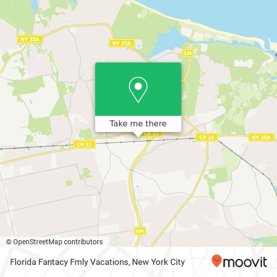 Mapa de Florida Fantacy Fmly Vacations