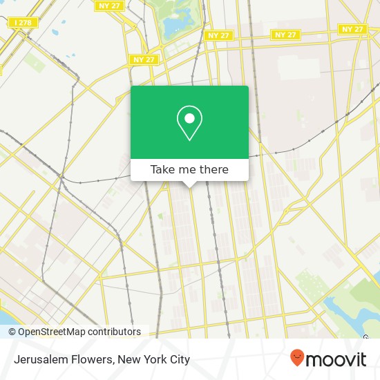 Jerusalem Flowers map