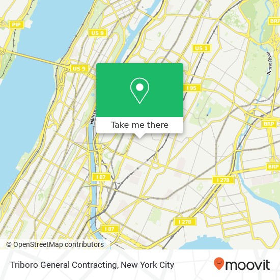 Triboro General Contracting map