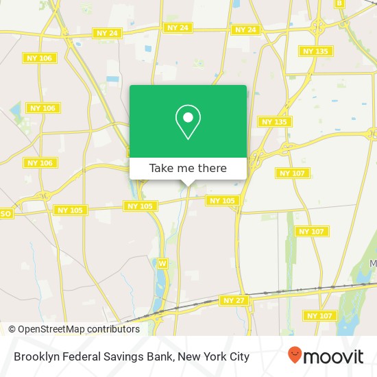 Mapa de Brooklyn Federal Savings Bank