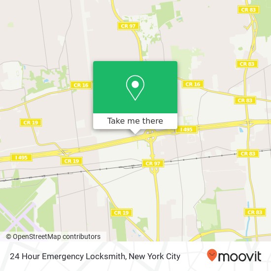 24 Hour Emergency Locksmith map