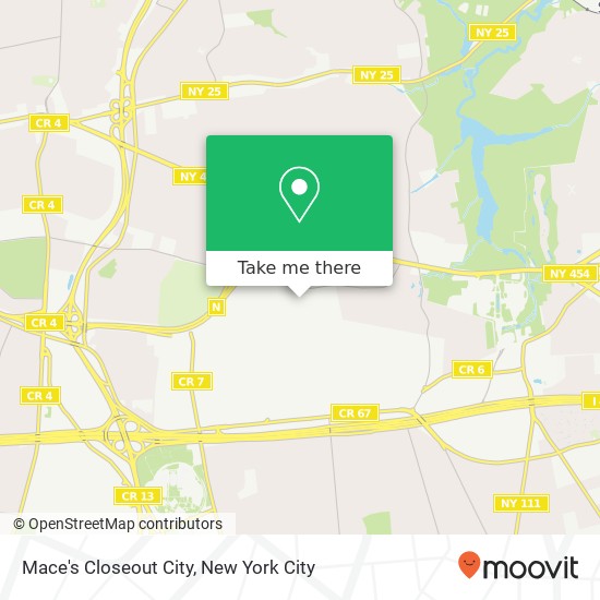 Mapa de Mace's Closeout City
