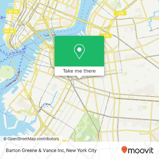 Mapa de Barton Greene & Vance Inc