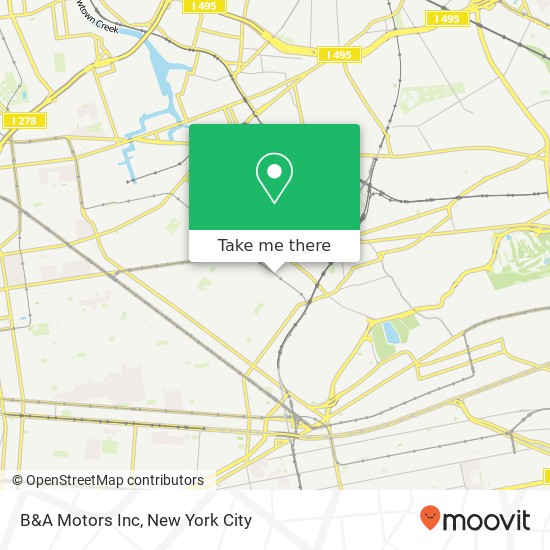 B&A Motors Inc map
