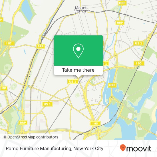 Romo Furniture Manufacturing map
