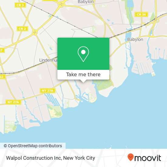 Walpol Construction Inc map