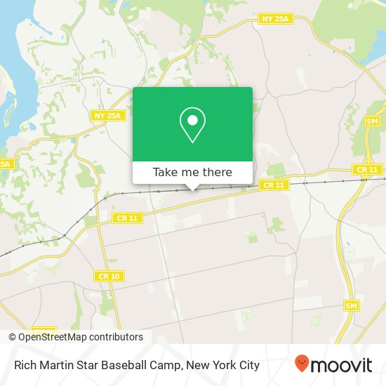 Rich Martin Star Baseball Camp map