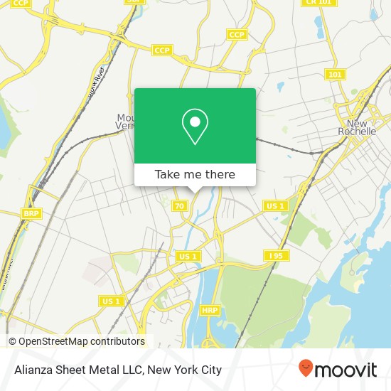 Alianza Sheet Metal LLC map