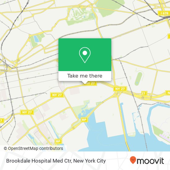 Brookdale Hospital Med Ctr map