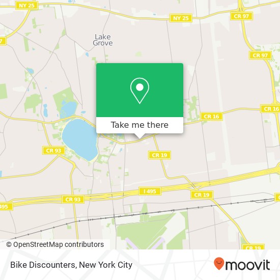 Mapa de Bike Discounters