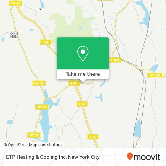 Mapa de ETP Heating & Cooling Inc