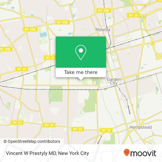 Vincent W Prestyly MD map