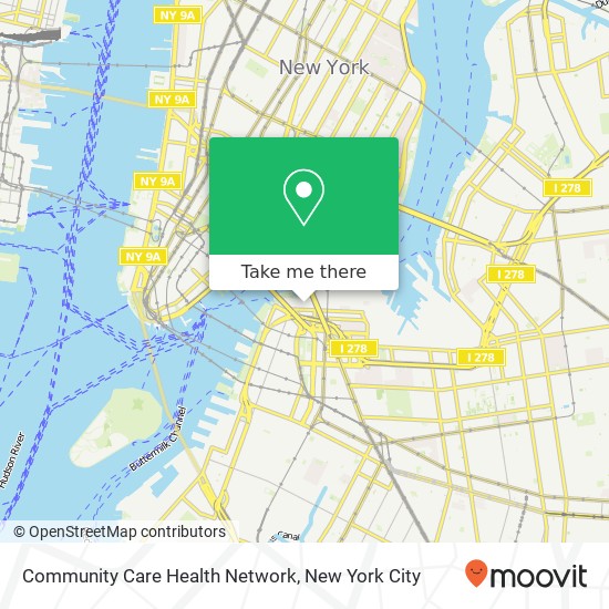 Mapa de Community Care Health Network
