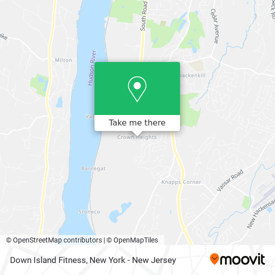 Down Island Fitness map