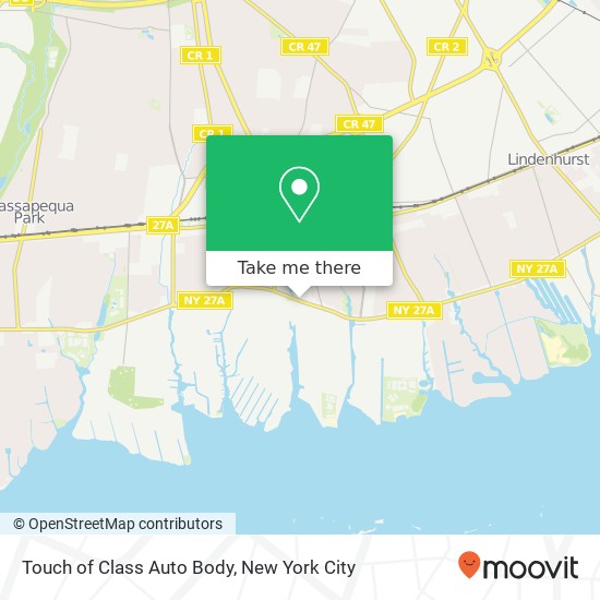 Touch of Class Auto Body map