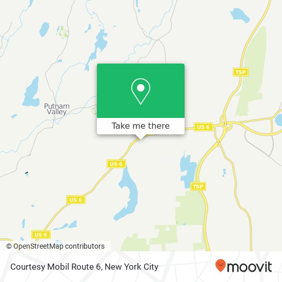 Mapa de Courtesy Mobil Route 6