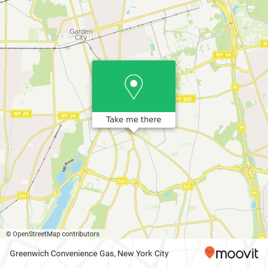 Mapa de Greenwich Convenience Gas