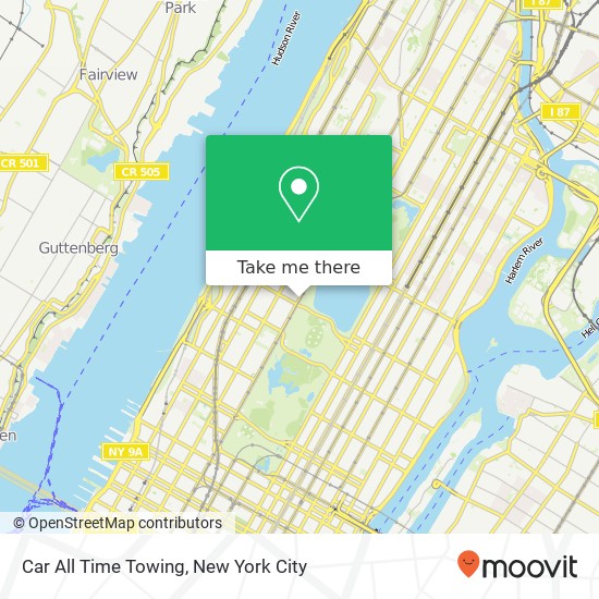 Car All Time Towing map