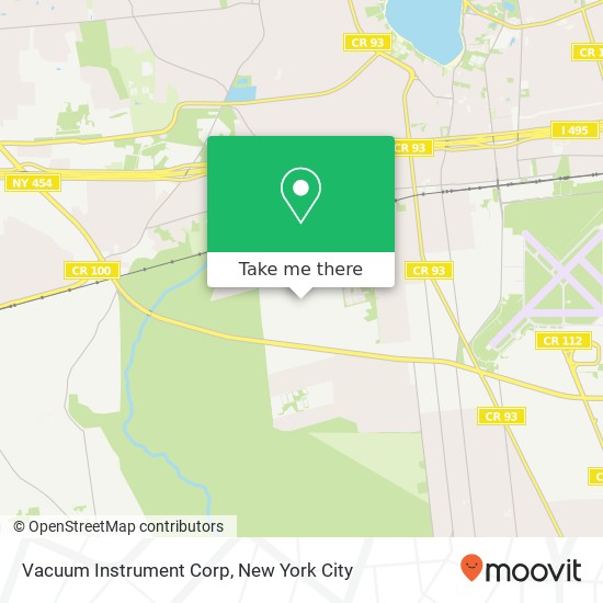 Vacuum Instrument Corp map