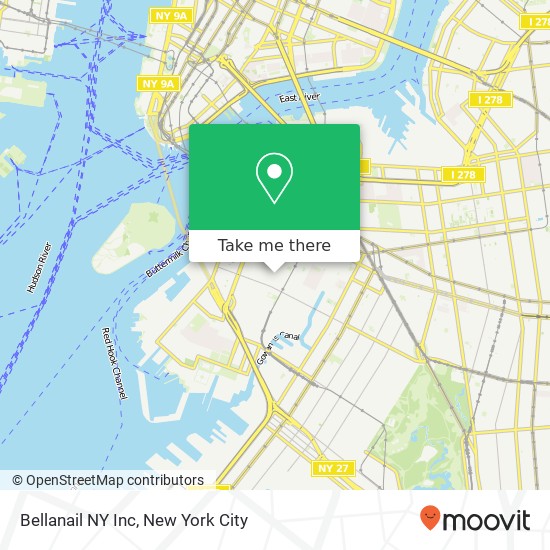 Mapa de Bellanail NY Inc