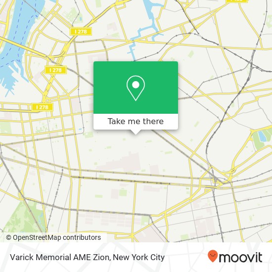 Mapa de Varick Memorial AME Zion