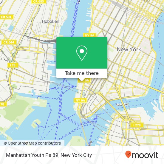 Mapa de Manhattan Youth Ps 89