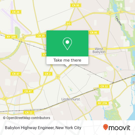 Babylon Highway Engineer map