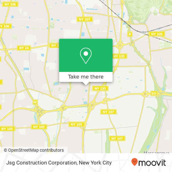 Jsg Construction Corporation map