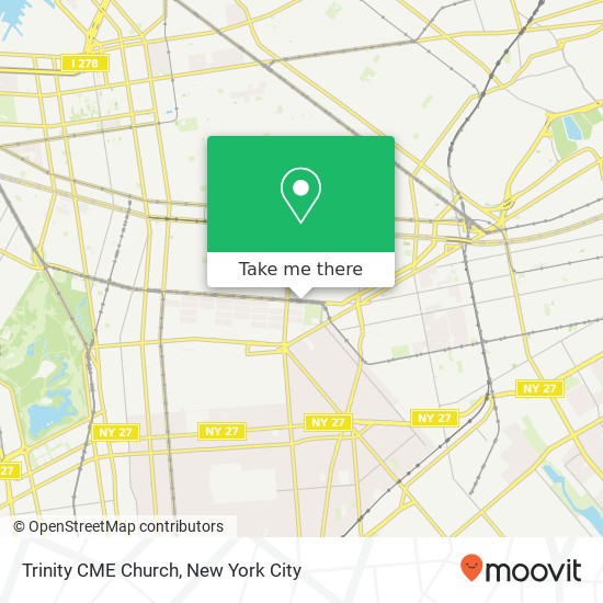 Trinity CME Church map