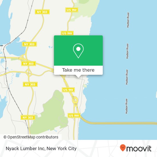Nyack Lumber Inc map
