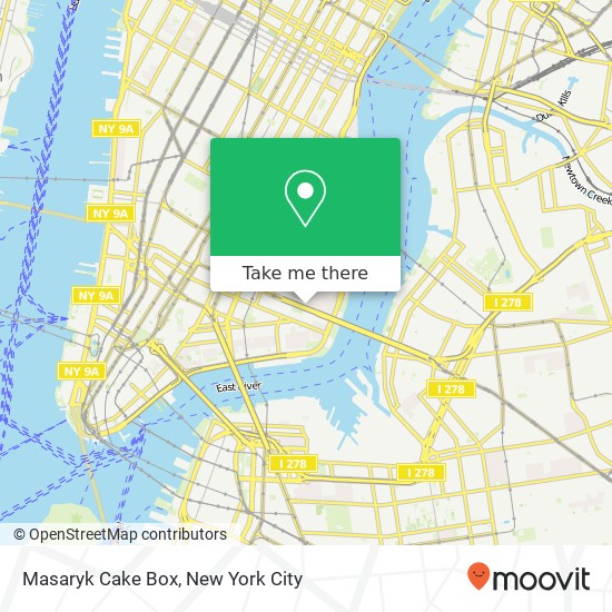 Mapa de Masaryk Cake Box