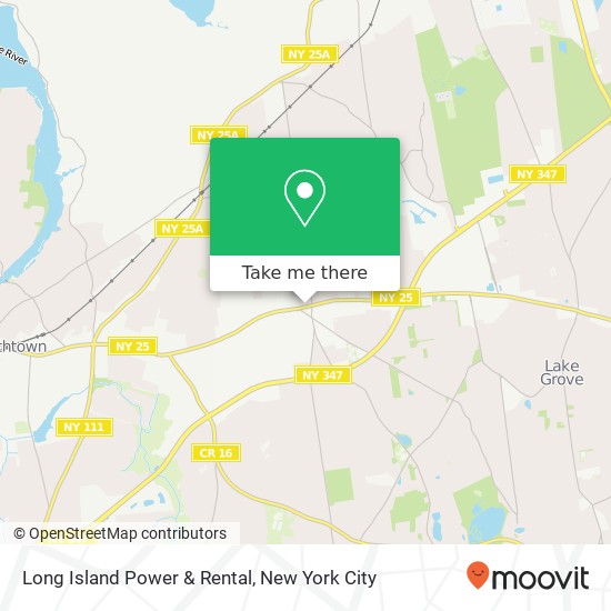 Long Island Power & Rental map