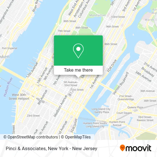 Pinci & Associates map