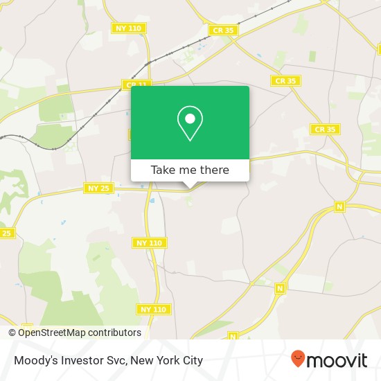 Moody's Investor Svc map