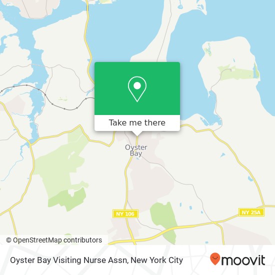 Oyster Bay Visiting Nurse Assn map